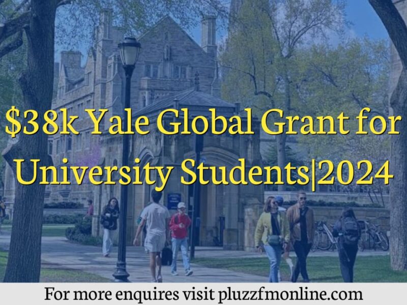 $38k Yale Global Grant for University Students|2024